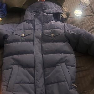 Marmot coat boys small kids navy blue